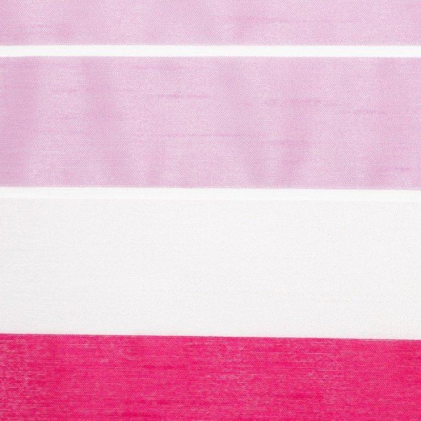 Тюль "Этель" 145х280 Гамма розовый (горизонтальная полоса) б/утяжелителя, 100% п/э