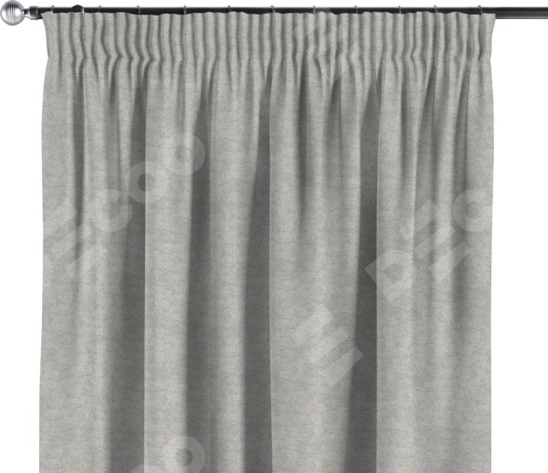 Комплект штор софт мрамор светло-серый, на тесьме «Карандаш»